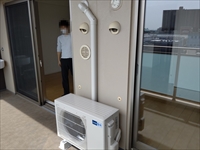 茨城県つくばみらい市　お持込エアコン設置工事（複数台）4