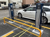 東京都内　駐車場内　電気自動車充電設備設置工事（ELSEEV Mode3　DNE3000K　2台）4